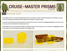 Tablet Screenshot of cruisemasterprisms.com